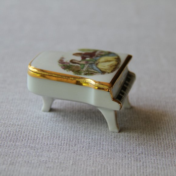 French Made Porcelain Limoges France Piano - Picture 9 of 10